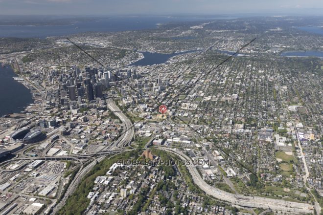 Stadiums Area - Seattle, WA, USA